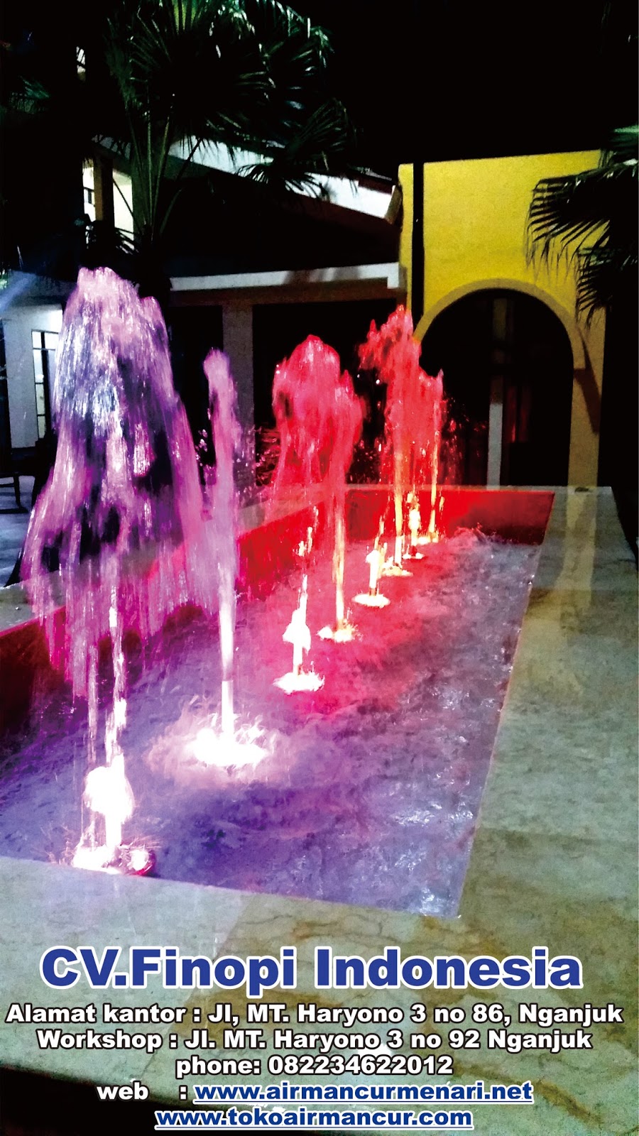 DESIGN TAMAN AIR MANCUR - AIR MANCUR MENARI