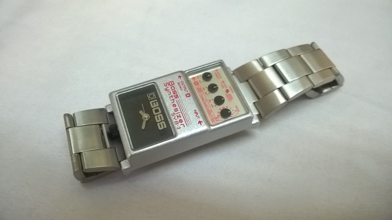 boss pedal wrist watch