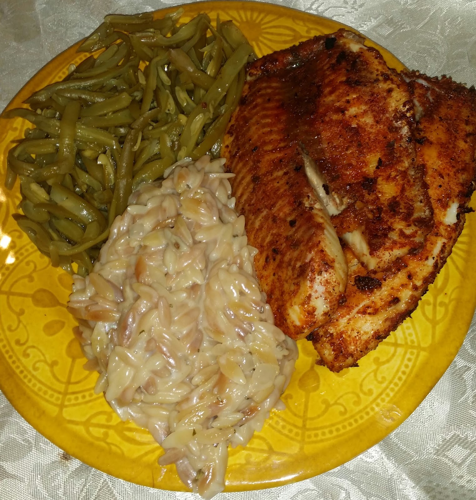 BBQ Grilled Blackened Tilapia