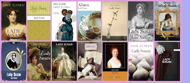 collage de portadas de Lady Susan