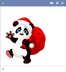Christmas Panda Emoji
