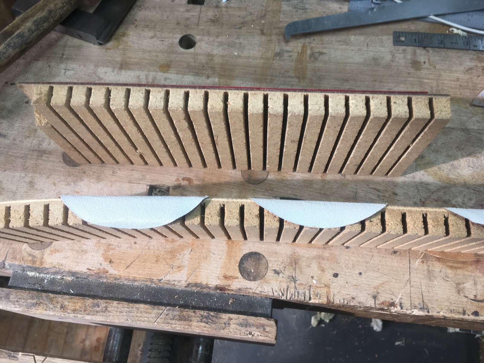 The Period Craftsmen Flexible sanding forms for curves.