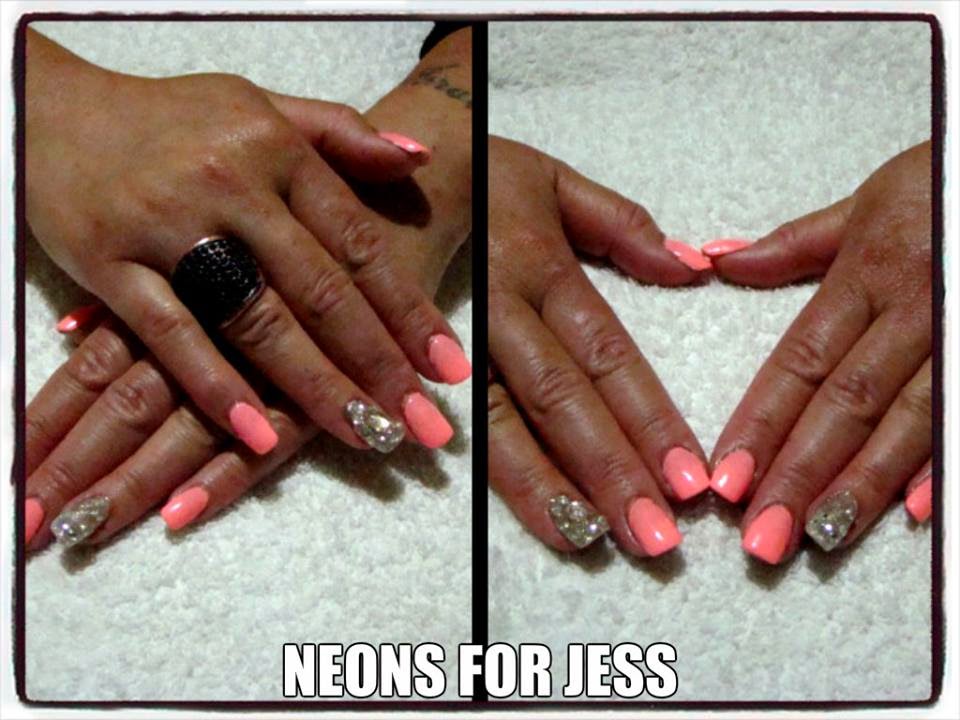 Acrylic backfill Shellac paint stones Needy Nails Taupo Acrylics