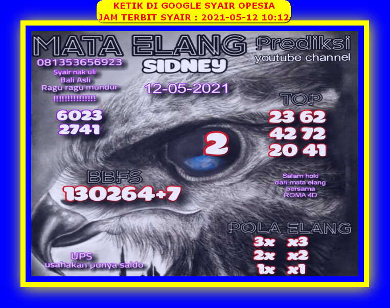 PREDIKSI SYDNEY COJEEL