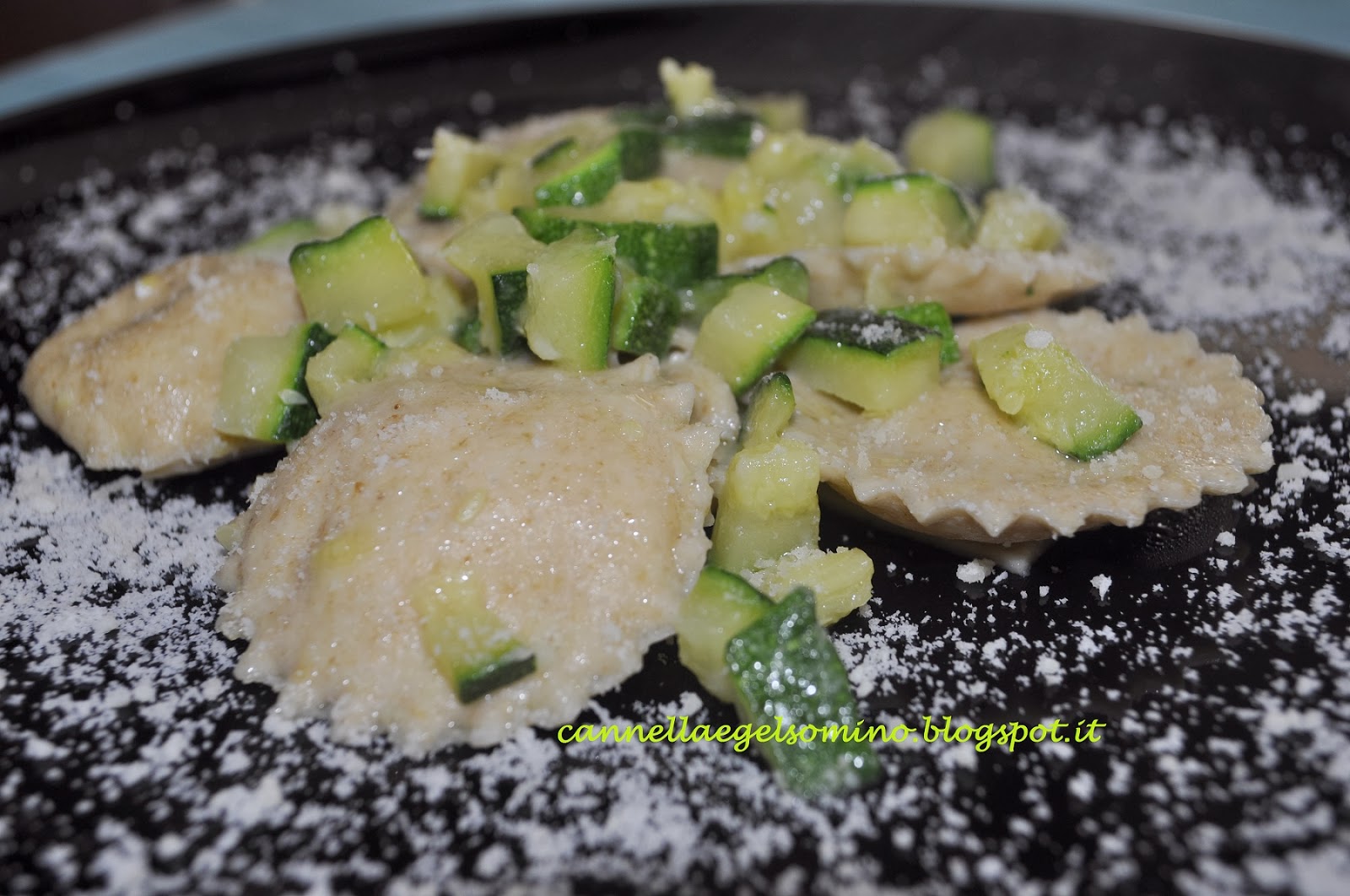 ravioli integrali ricotta e zucchine