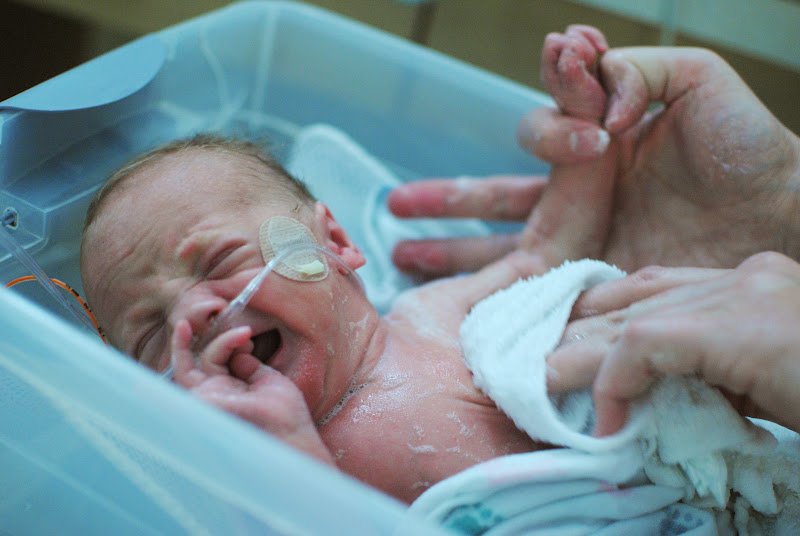The Millers Bath Time in the NICU