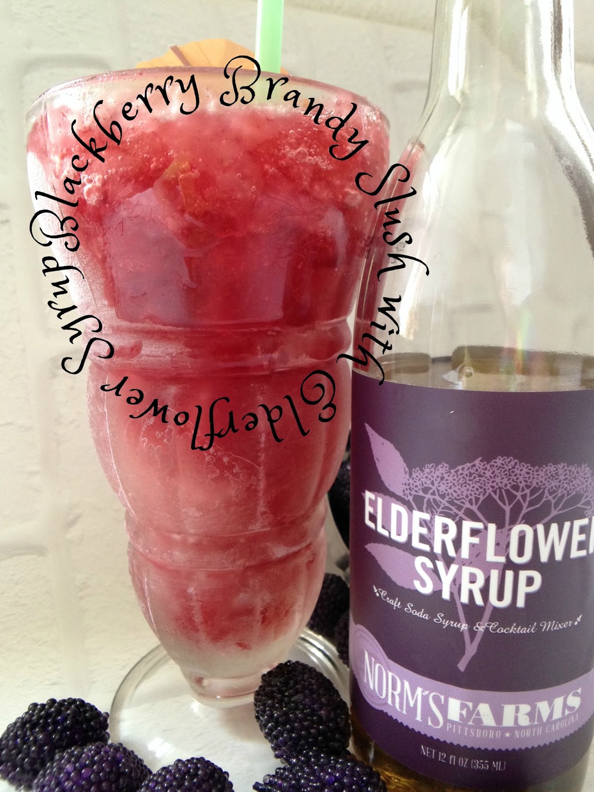 Blackberry Brandy Slush made with Elderflower Turnips 2 Tangerines