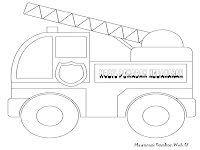 Mewarnai Gambar Mobil Pemadam Kebakaran Halaman Lembar