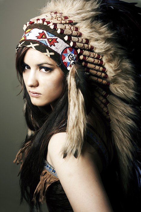 The Late Show With Gretchen Indian Headdress
