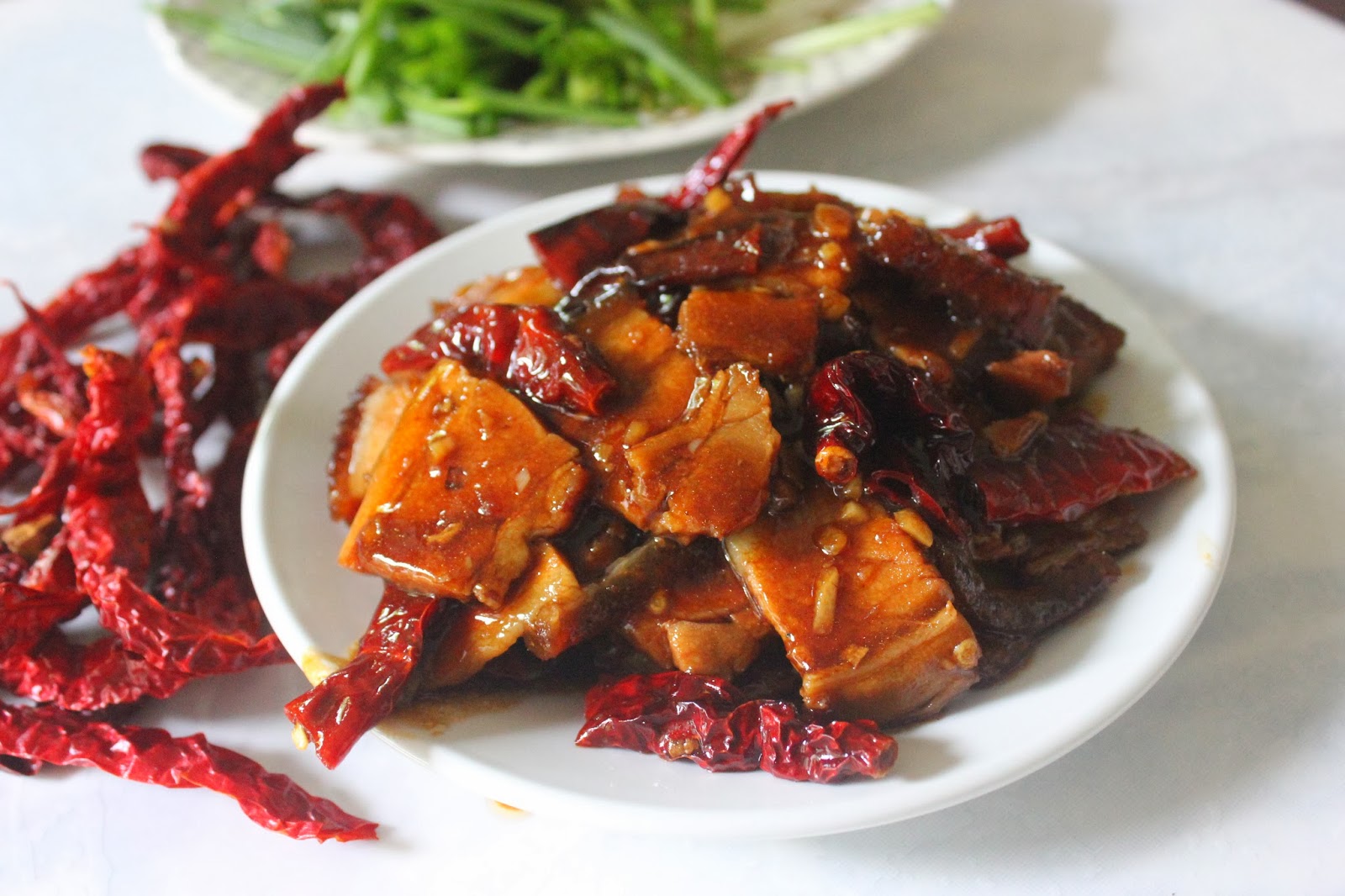 The Morning After STIR FRY PORK BELLY WITH DRIED CHILLI