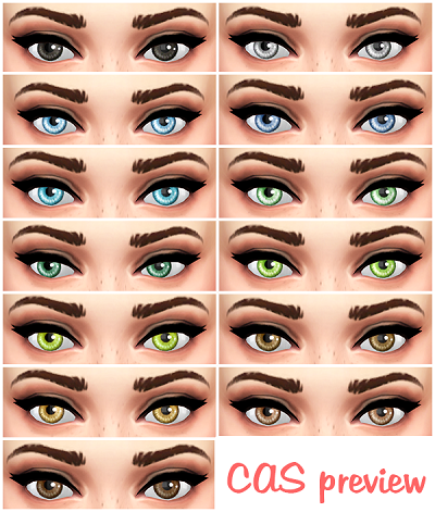 My Sims 4 Blog: TS3 to TS4 Sunshine Default Eyes by Lunarlolily