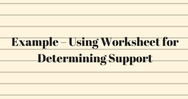 TaxprepSmart: Example – Using Worksheet for Determining Support taxprepsmart-example-using-worksheet-for-determining-support