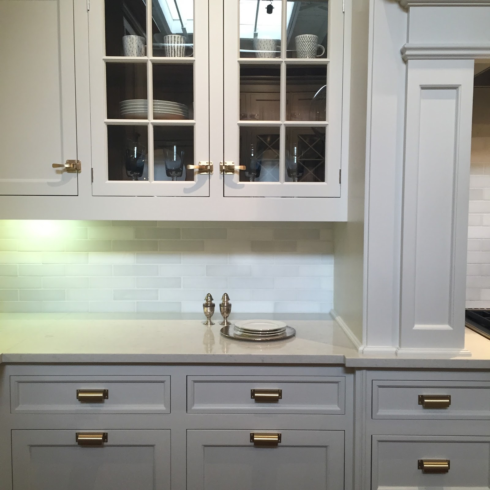 classic • casual • home White Kitchen With Brass Accents and It's