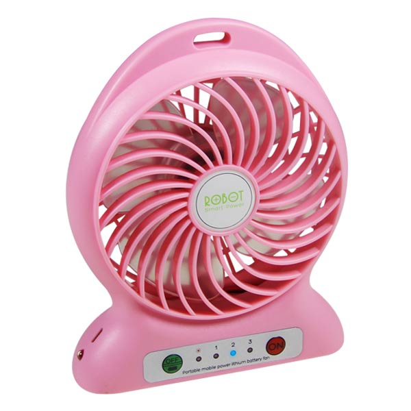 The Priority Store Robot portable mini Fan with Power Bank RTBF01