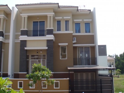 Model rumah minimalis 2 lantai tampak depan