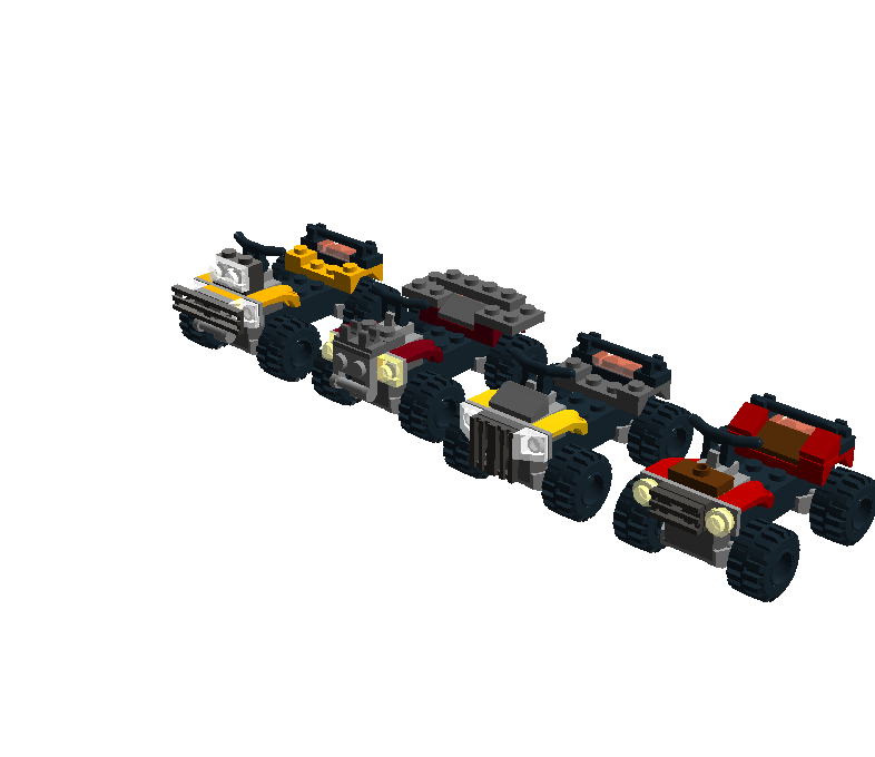 The Brick Worm How to build a Lego 4 wheeler for minifigures