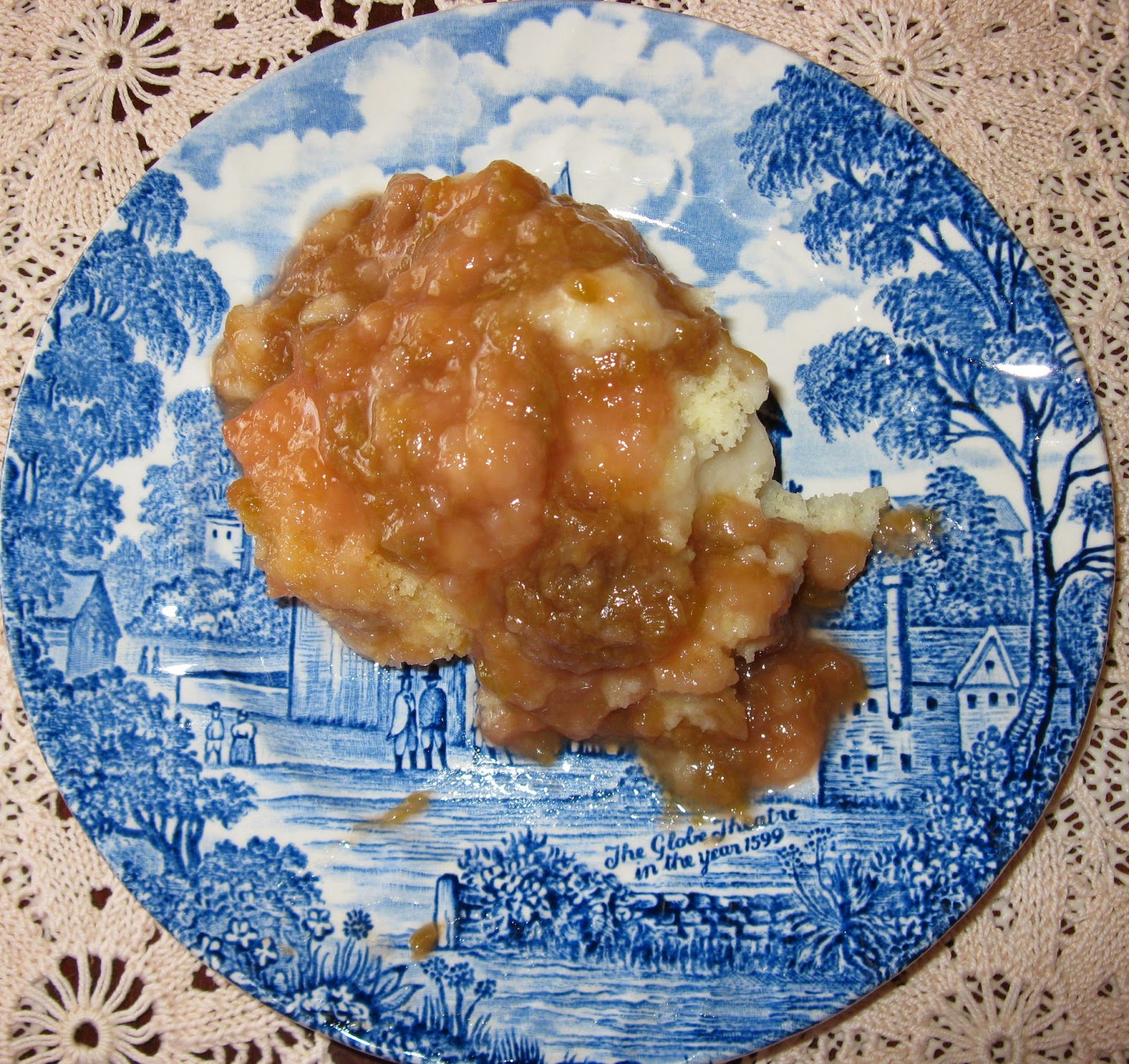 Thel's Kitchen Maple Syrup Rhubarb Dumplings