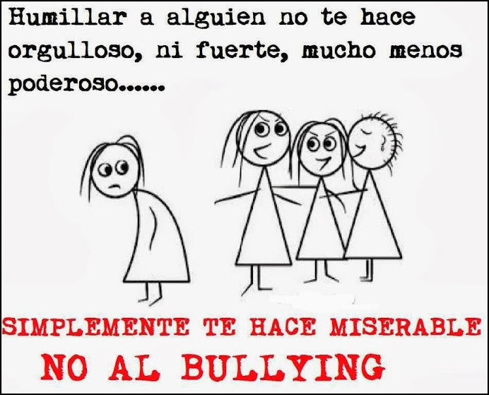 DESDE LA VIDRIERA: NO AL BULLYING