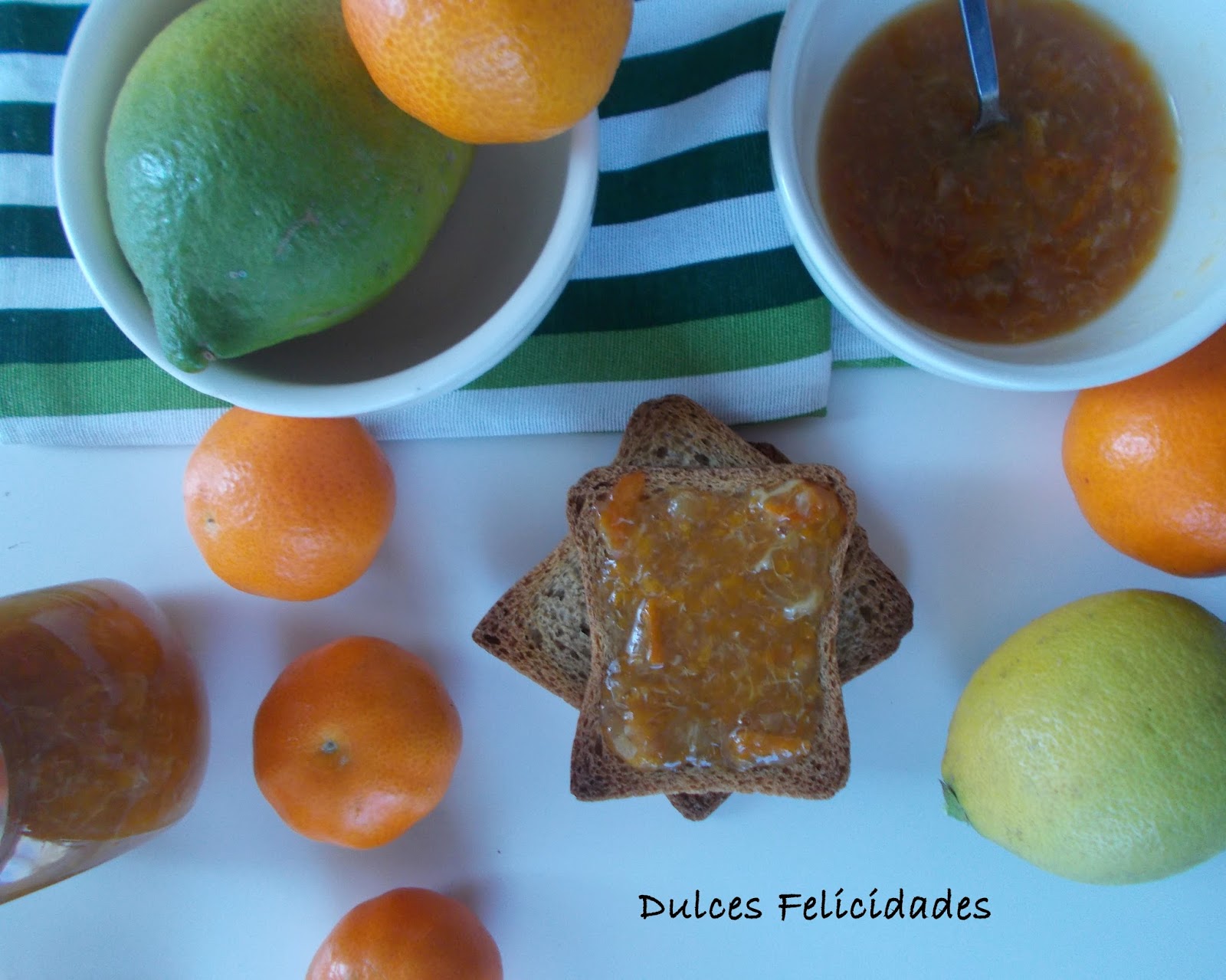 Mermelada de mandarina y limón (mermelada de cítricos) - Dulces Felicidades