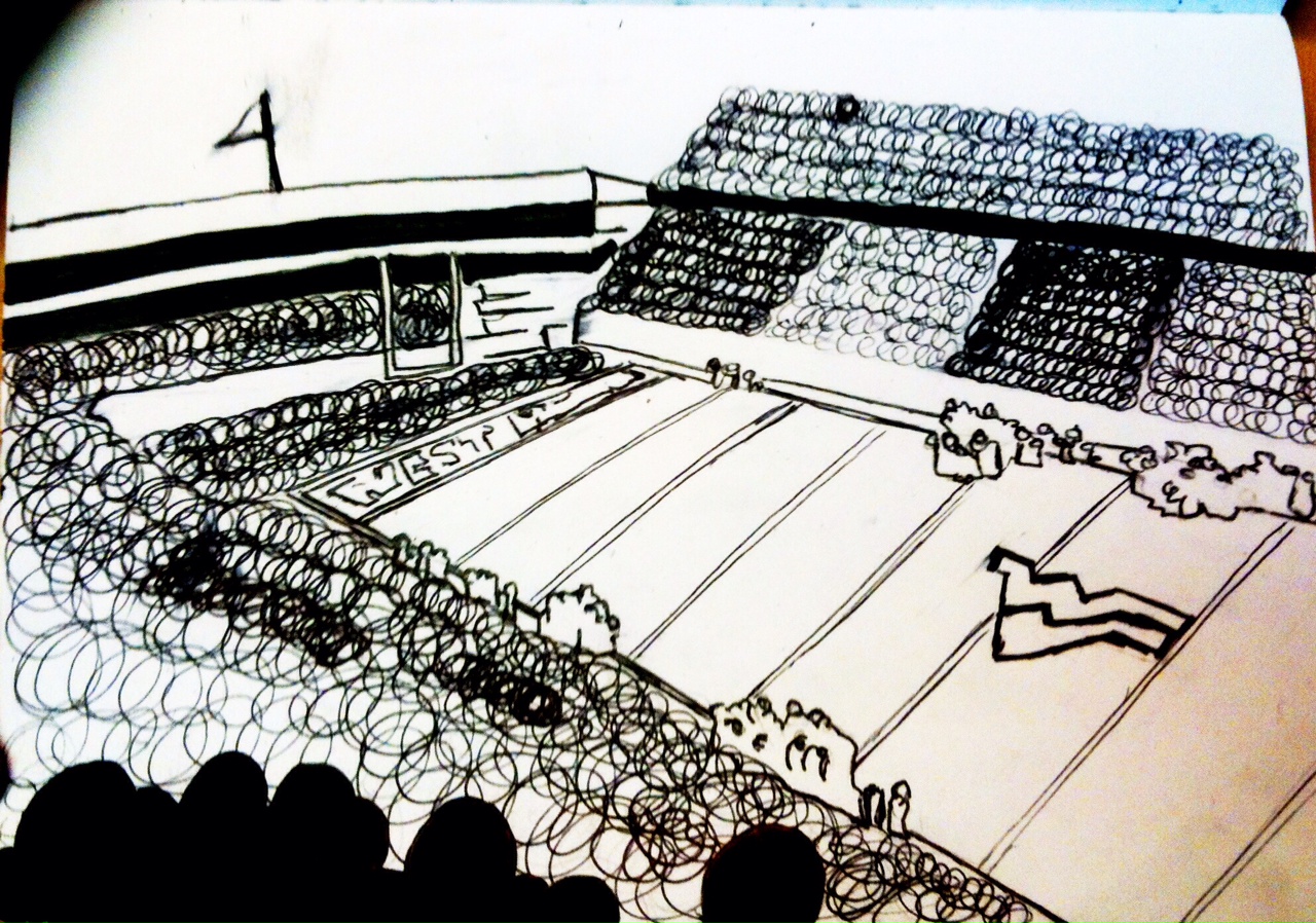 WVU Football stadium doodle Football stadiums, Wvu football