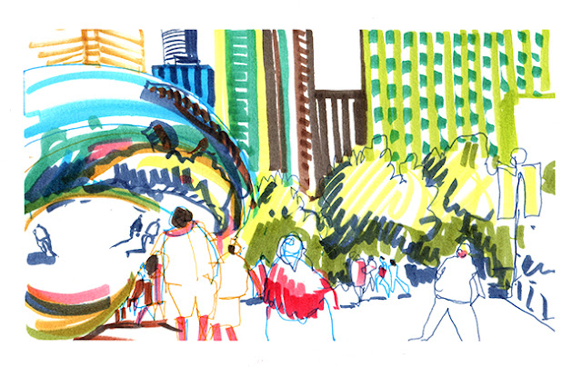 Urban Sketchers Symposium, Chicago 2017, Delphine Priollaud-Stoclet