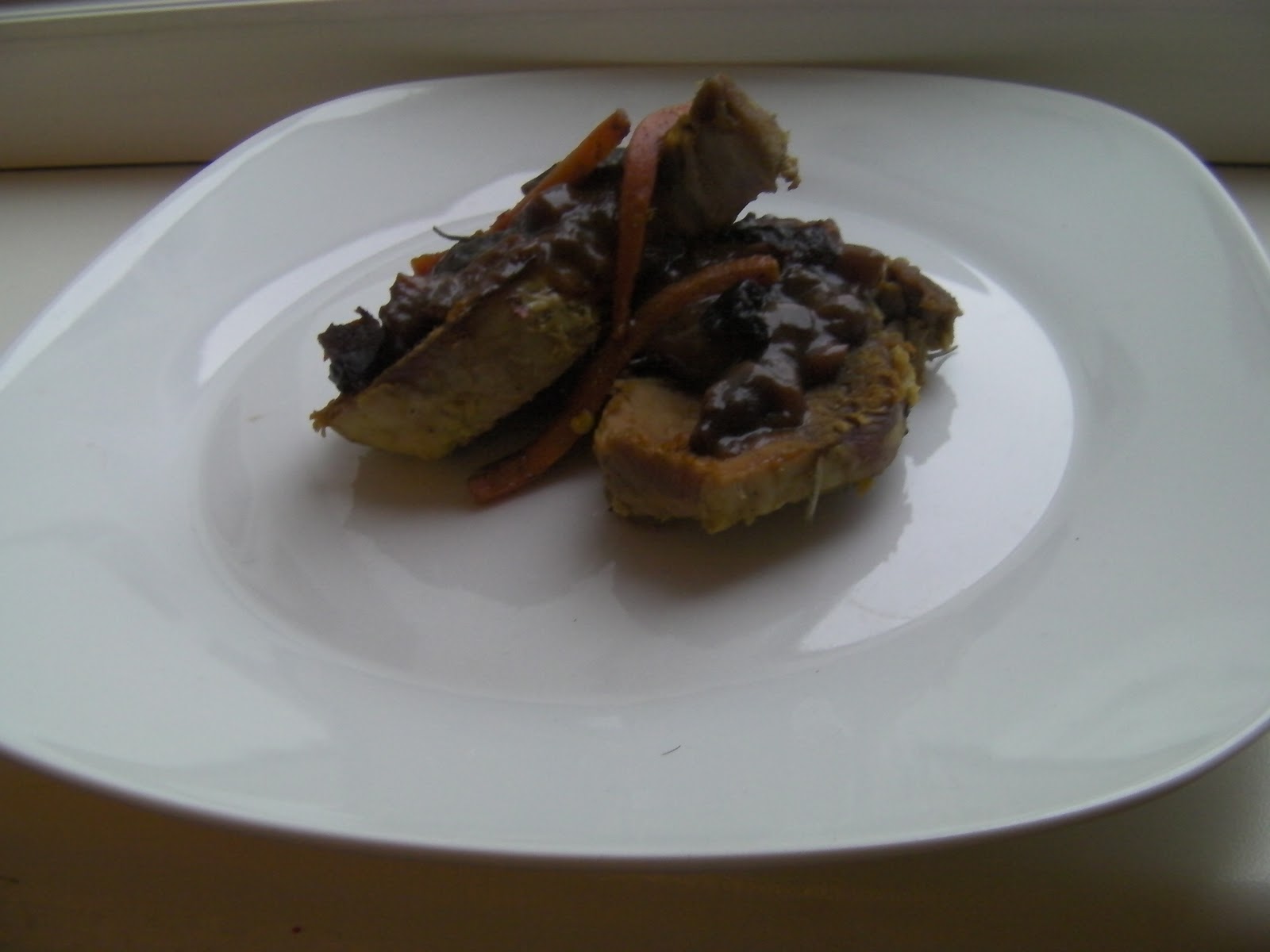 pork with plums orange liquer sauce