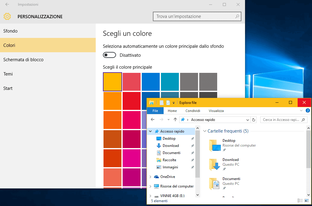 Latest Cambiare Colore Sfondo Finestre Windows 10 - sfondo