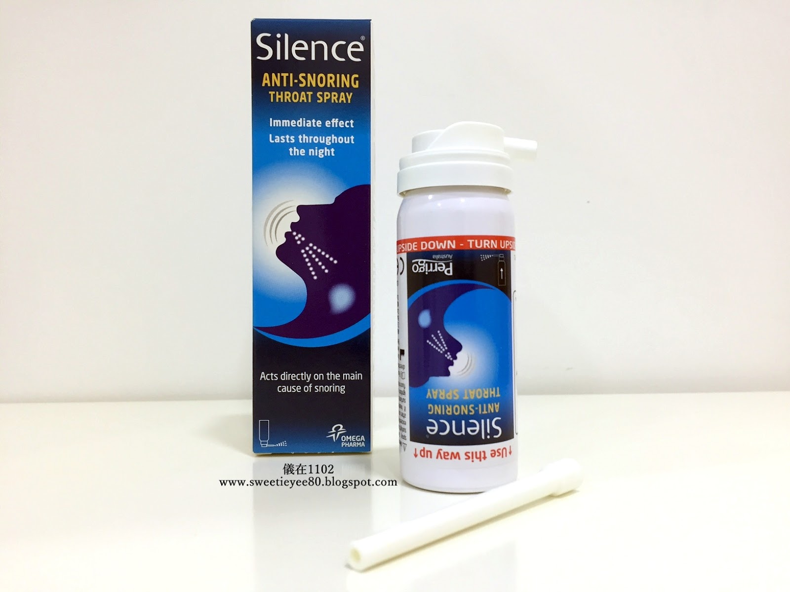 儀在1102 Silence®有效地減少打鼾，讓你回歸寧靜的夜晚，一夜好眠到天明 Silence® AntiSnoring Throat Spray, silence your