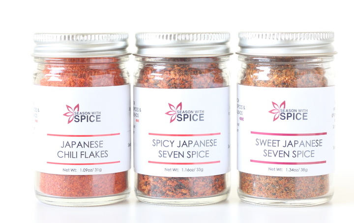 New Products: Sweet Japanese Seven Spice, Spicy Japanese Seven Spice and Japanese Chili Flakes (Ichimi togarashi) available at SeasonWithSpice.com