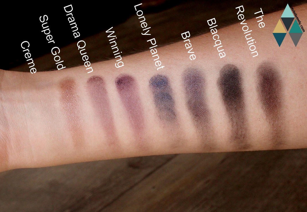 Swatches fortune favours the brave makeup revolution