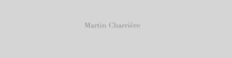 Martin Charrière - Blog