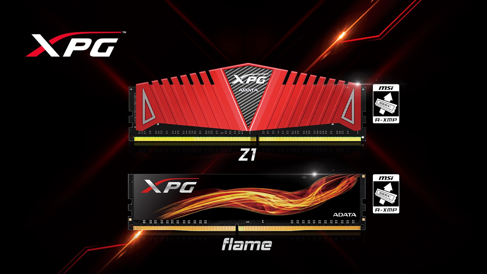ADATA XPG Z1 and Flame DDR4 memory