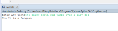 Pangram Python - PROGRAMMING