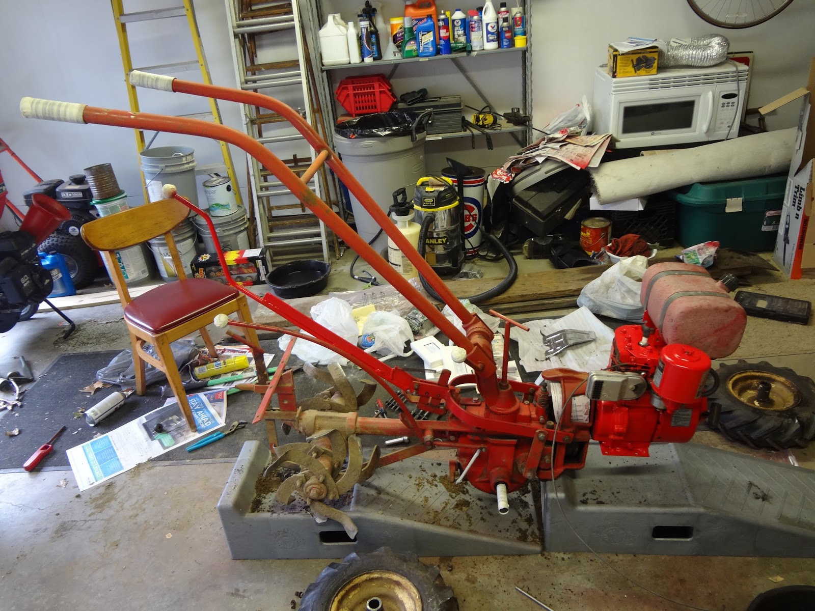 Restoring a 1977 Troy-Bilt Horse Tiller: Painting the Entire Tiller!