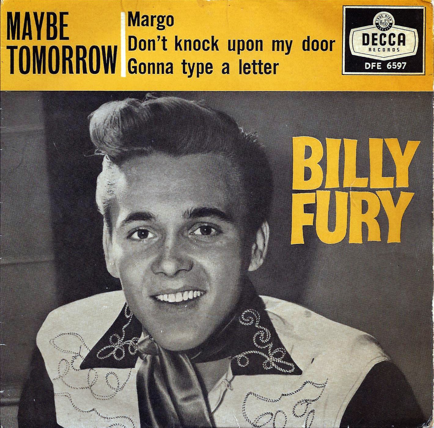 Billy Fury Gonna Type A Letter