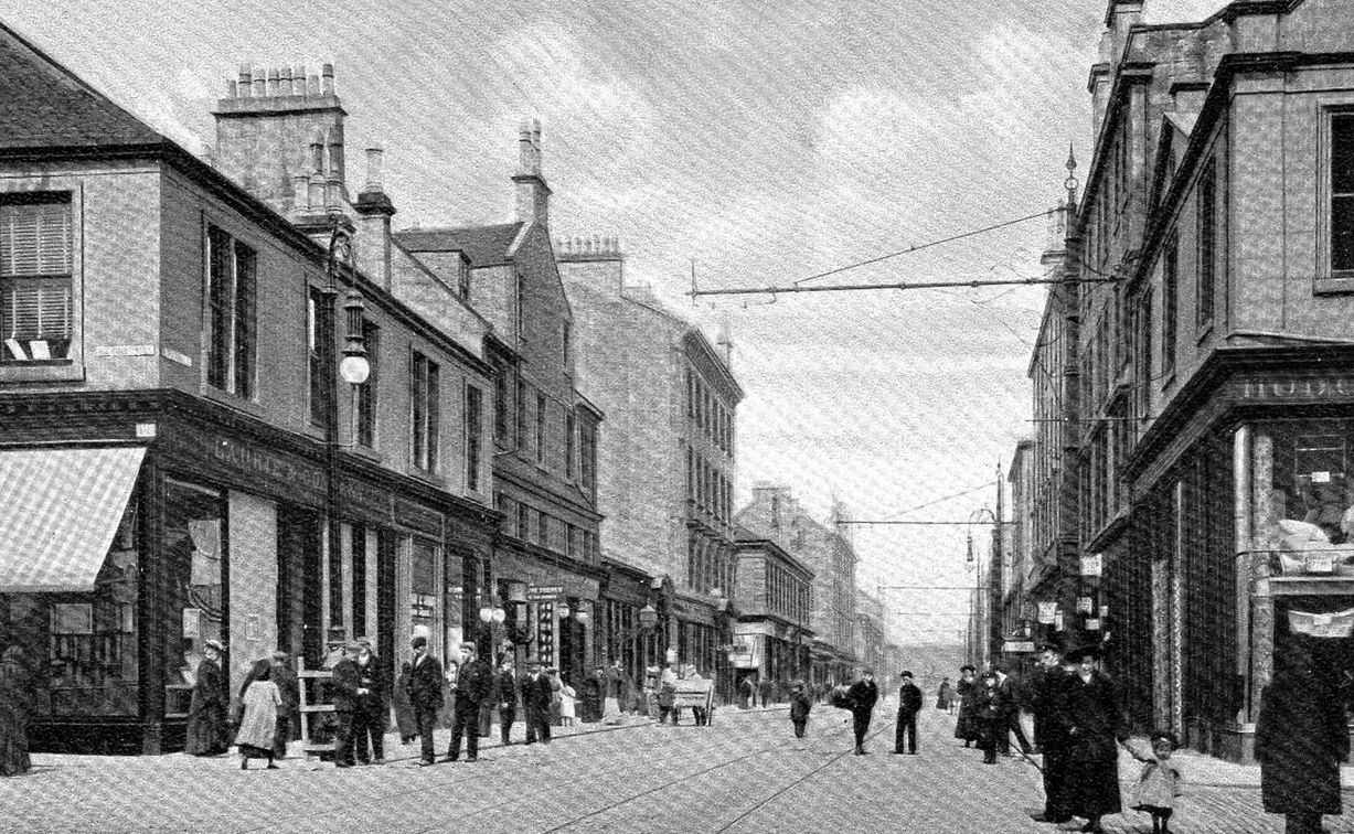 Tour Scotland Old Photograph West Blackhall Street Greenock Scotland