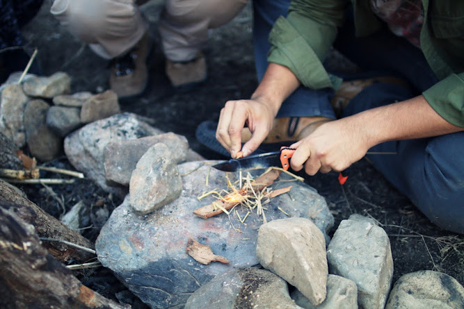 Ophir Reserve Camping Site Fire Flinting