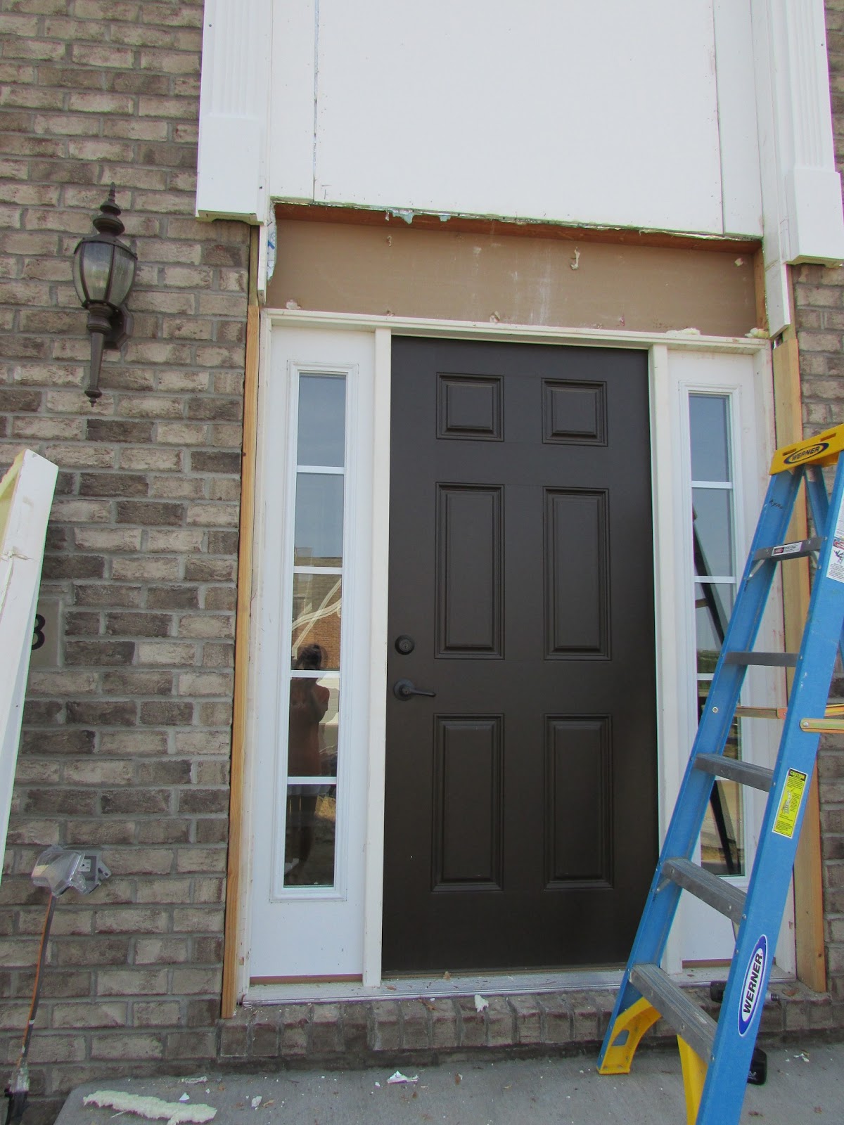 Savoy Ryan Home : Transom Window before and after - Once there wasn't