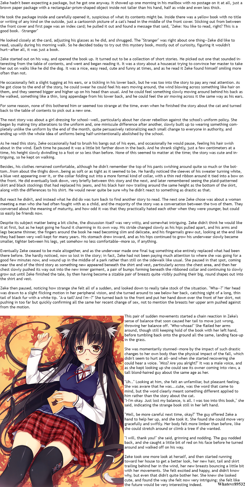 Whatevr89532's Anime TG Captions: A Strange Book