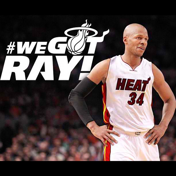 ray allen miami heat jersey