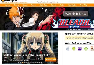 Top Anime Websites: www.crunchyroll.com