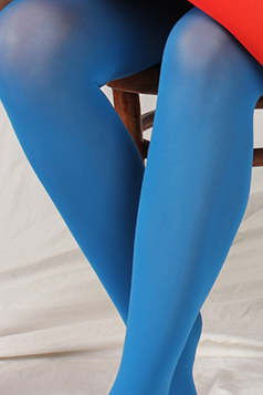 Women`s Legs and Feet in Tights: Legs and Feet in Blue and Red Tights 22