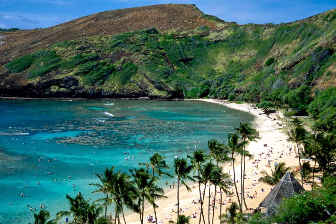 Hanauma Bay Oahu Hawaiian islands. beach, hanauma bay, hawaiian islands, ha...