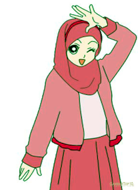 10 Gambar Kartun Muslimah