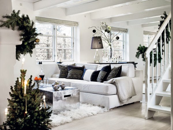 decoración navideña escandinava