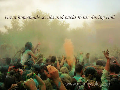 Great homemade scrubs and packs to use during Holi -Njkinny's Blog Great homemade scrubs and packs to use during Holi -Njkinny's Blog