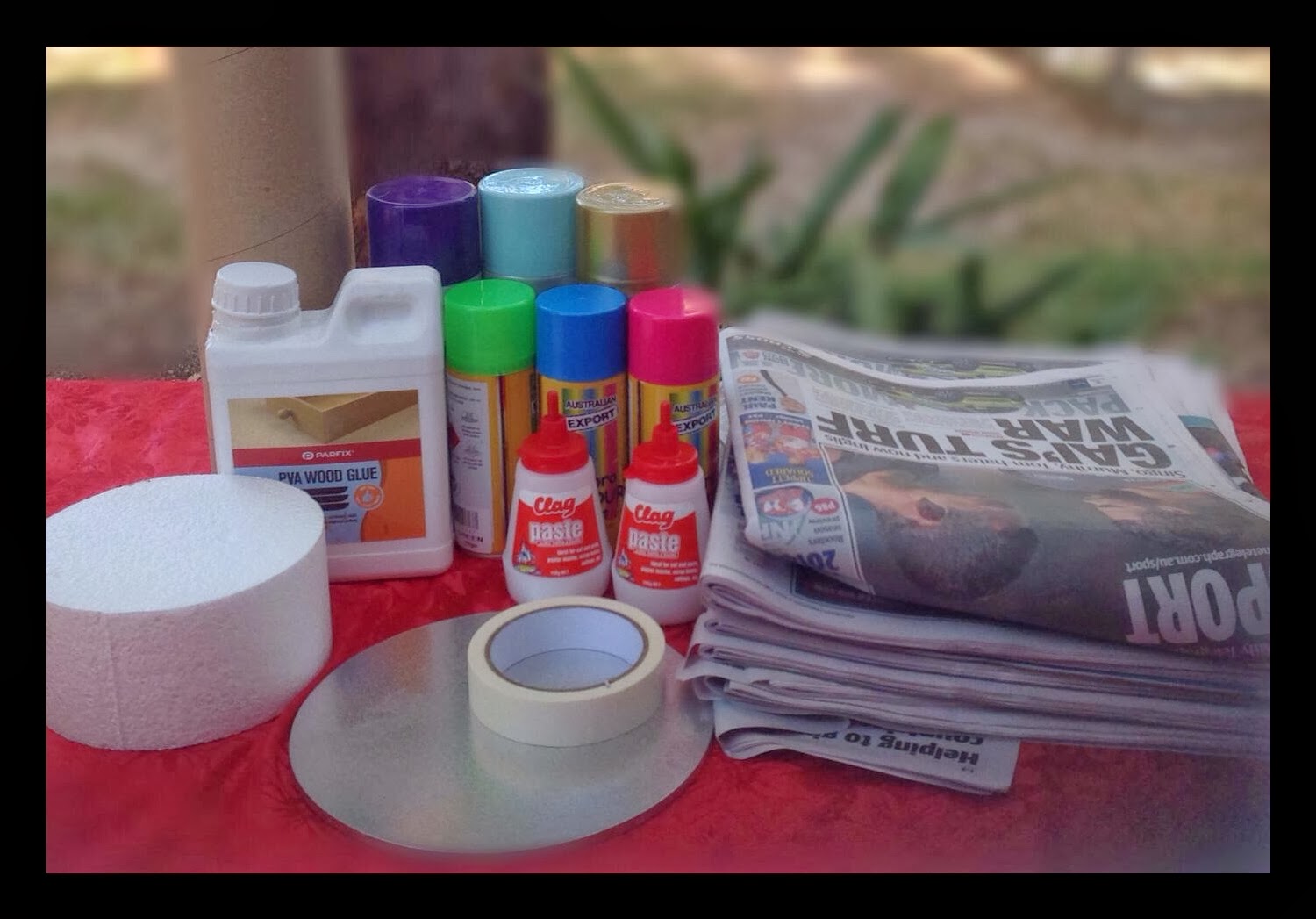 Teeps Treats how to make a paper mache archway