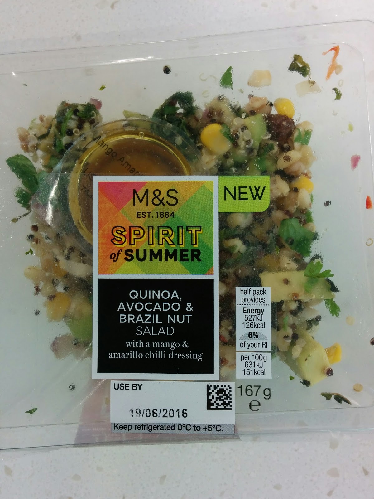 The Excited Eater Marks and Spencer Spirit of Summer Quinoa, Brazil