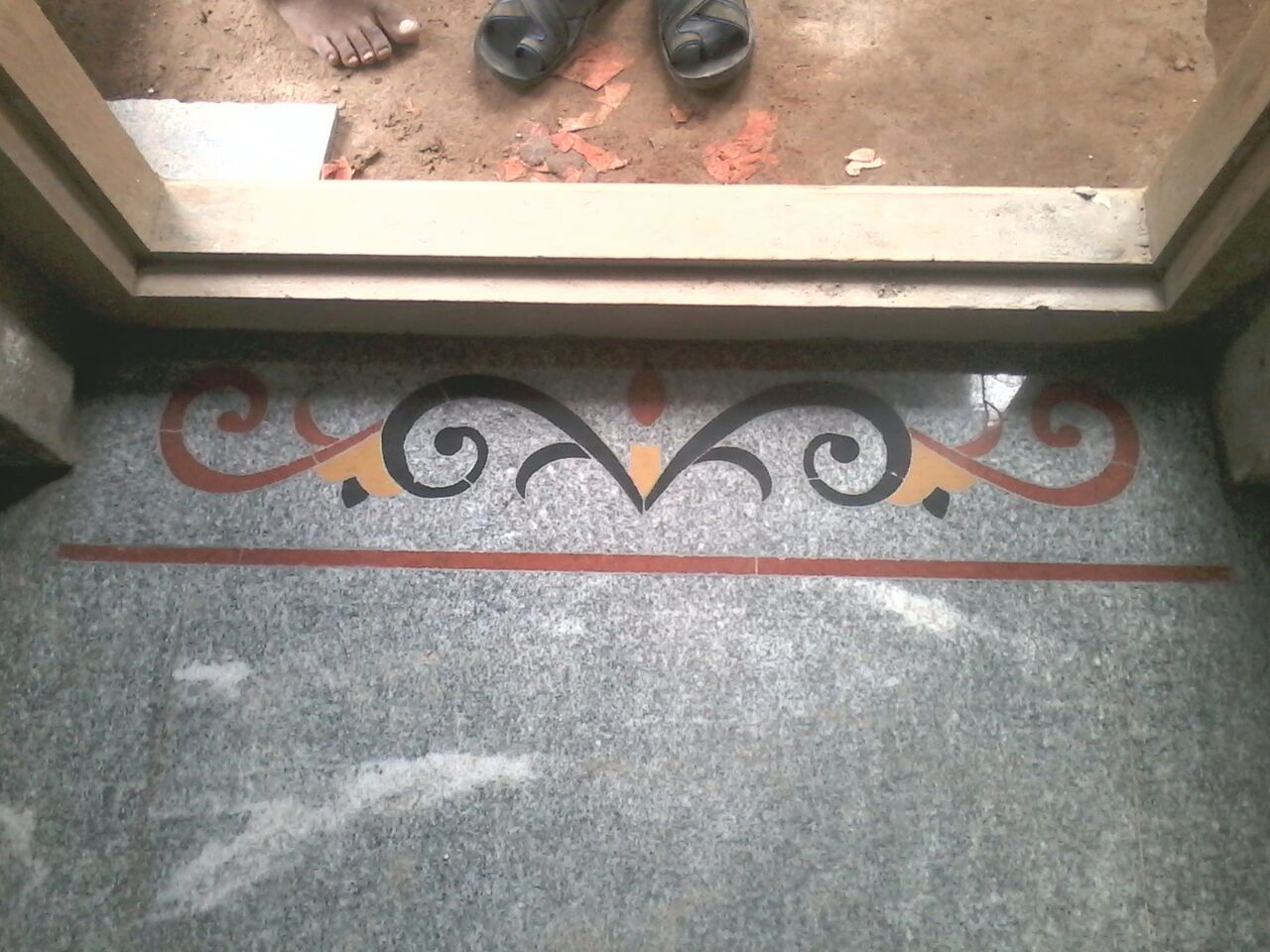 Granite Marble Flooring Designs Door Mat Flowers Design