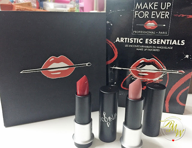 a photo of Make Up For Ever Artist Rouge Mat and Creme Review in shades C211 and M401.